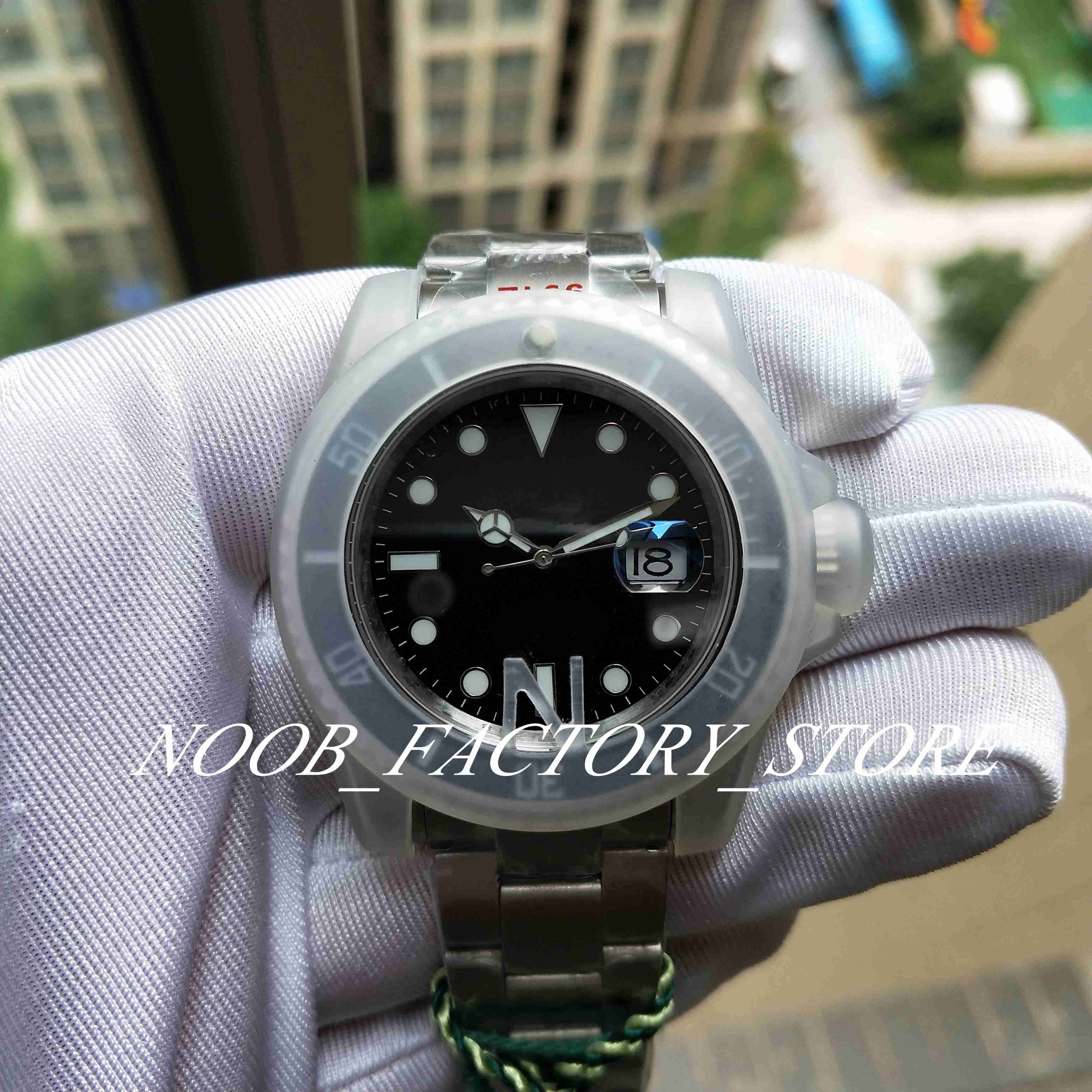

N Factory Sells Watch 904L Steel Bracelet 41MM Men 2813 Automatic Movement Watches Black Dial Ceramic Bezel Wristwatches, 01