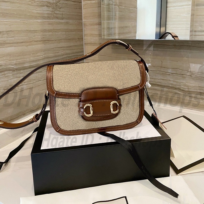 

Shoulder Saddle Bags 1955 Horsebit handbags High Quality luxurys Fashion designers CrossBody Printed womens leather ladies Cross Body Bag purse Handbag, No bags