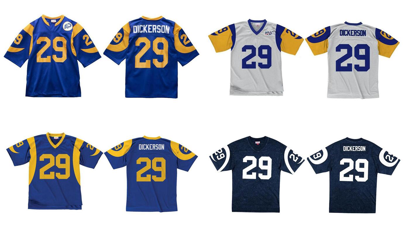 

Stitched football Jersey 29 Eric Dickerson 1984 Mitchell & Ness retro Rugby jerseys Men Women Youth S-6XL, Stitched jersey