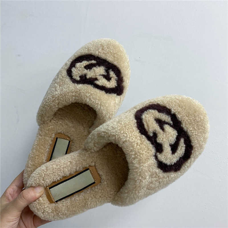 

2021 Autumn and Winter Net Red Women's g Family Lamb Wool Baotou Slippers Are Comfortable to Wear Thick Bottom Lazy Sho, 35 return is not supported