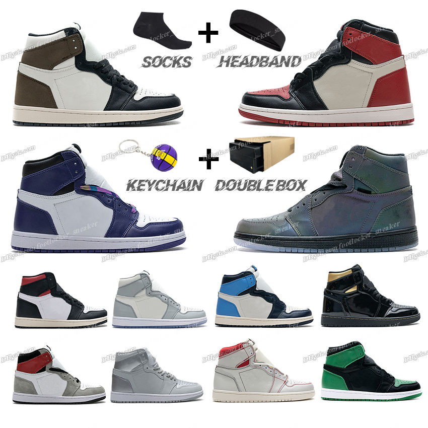 

Mens Basketball Shoes 1 1s High Dark Mocha Phantom OG Bio Hack Tie Dye Gym Red Light Smoke Grey Turbo Green Chicago Black Toe Sneakers Women Sports Trainers, Obsidian university blue
