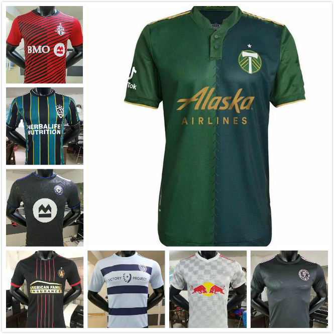 

MLS 21/22 soccer jerseys Inter Miami Atlanta DC United seattle sounders LA Galaxy Philadelphia union portland-timbers Orlando City Montreal jersey, Black;yellow