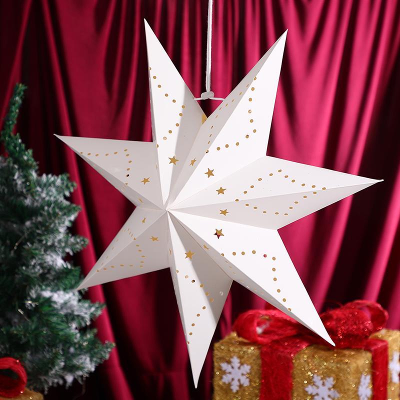 

Christmas Decorations 1Pc Hollow Out Light Cover Paper Star Shaped Lamp Decoration Bedroom Night