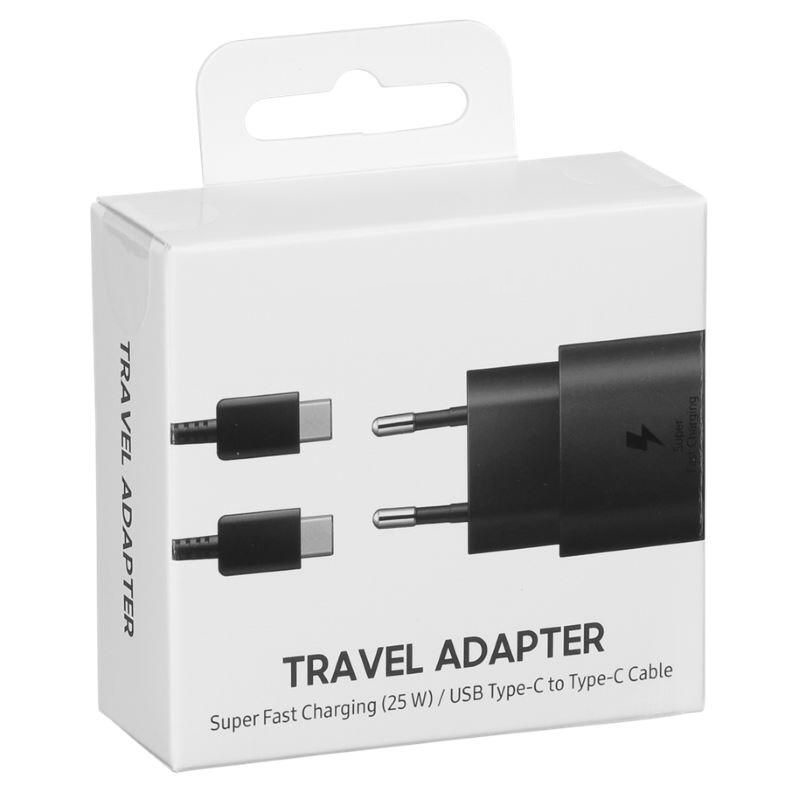 

US/EU 25W USB Type-C To Type C Cable Travel Adapter with Box Super Fast Charging for Samsung and More Phones