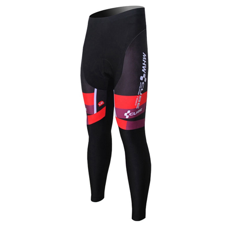 

Pro Team CUBE Men Gel Pad Cycling Pants MTB Bicycle Tight Trouser Racing Pant H040520, Black