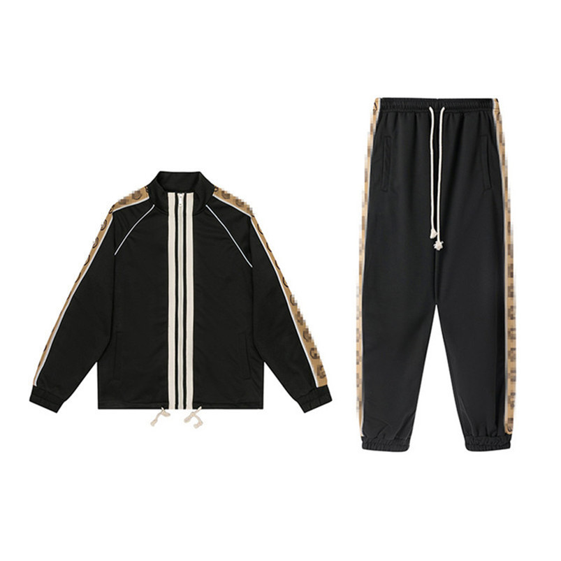 

Mens Tracksuit Jackets Top Version Spring Autumn Unisex Tracksuits With Letters Side Embroidery Tops Pants Casual Jacket Sport Suit, 01 pants
