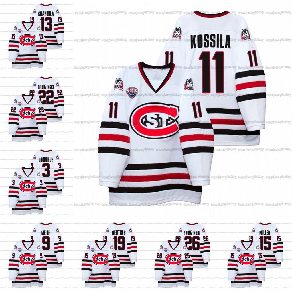 

NCAA St. Cloud State Huskies 2021-22 Hockey Jersey Seamus Donohue Ryan Poehling Jimmy Schuldt Jack Peart Kevin Fitzgerald Matt Cullen Nick Perbix Patrick Russell, Youth s-xl