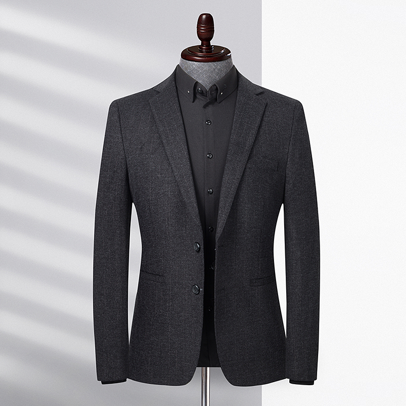 Suits Mens Jacket New Fashion Blazer Solid Color Men Brand Four Seasons Casual Slim Fit Business Masculino Coat-image-723433221