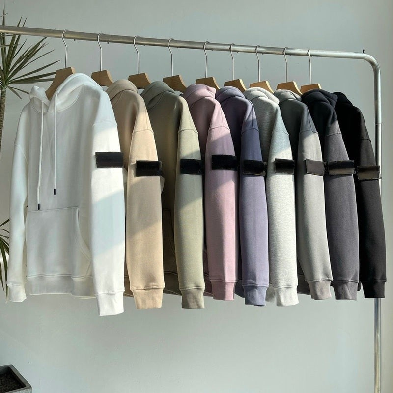 

Men's Hoodies designer off white hoodie winter plus velvet sweater high street men and women casual pure color sweatshirt