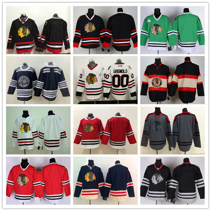 

Chicago Blackhawks Hockey Jerseys jersey 19 Toews 88 Kane 2 Duncan Keith 12 Alex DeBrincat 50 Corey Crawford 00 Clark Griswold SHIRT UNIFORM, Orange