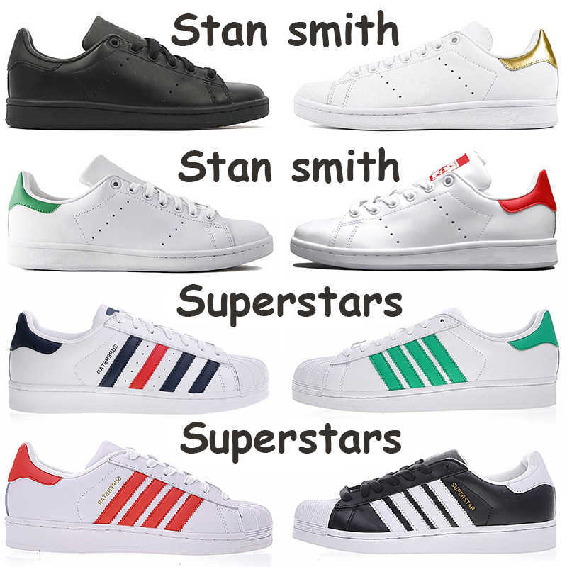 

fashion 2020 Luxuries Leather Trainers Stan Smith Superstars Mens Womens Casual Platform Designers Shoes White Black Flats Desinger Sneakers, A1 36-45 triple black
