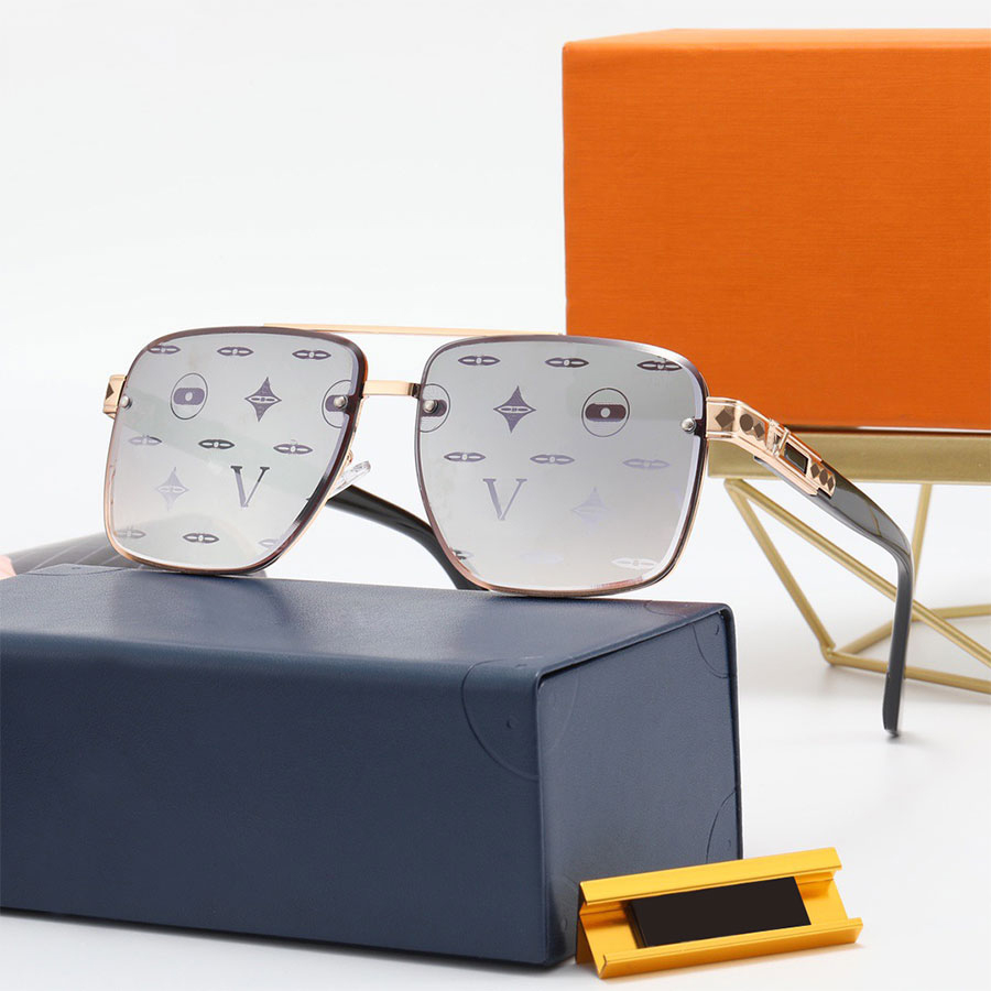 

Fashion Luxury Sunglasses Sun Glasses Square Style for Man Woman Full Frame 5 Color Good Quality, White;black