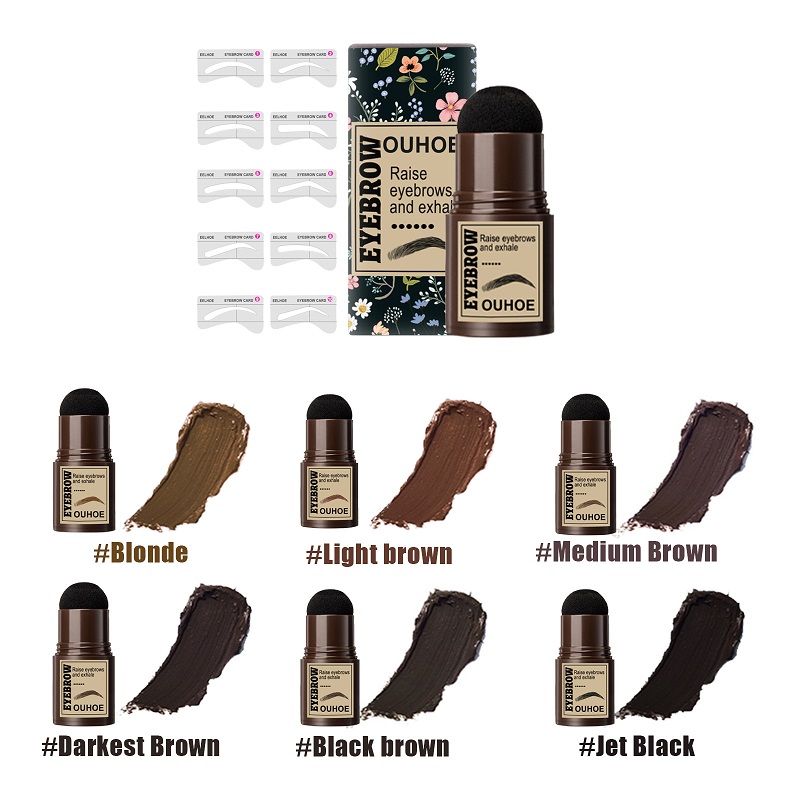 

Eyebrow Enhancers 1Set Brow Stamp Shaping Kit Waterproof Long Lasting Natural Shape Contouring Stick Hairline Makeup, Customize