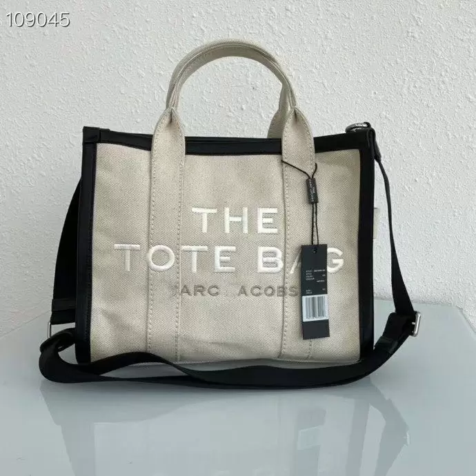 

Women's Handbags Large Canvas Tote Bags Women Shoulder Bag Cloth Shopper 2022 Letter Printing Crossbody Ins, Beige with black edge
