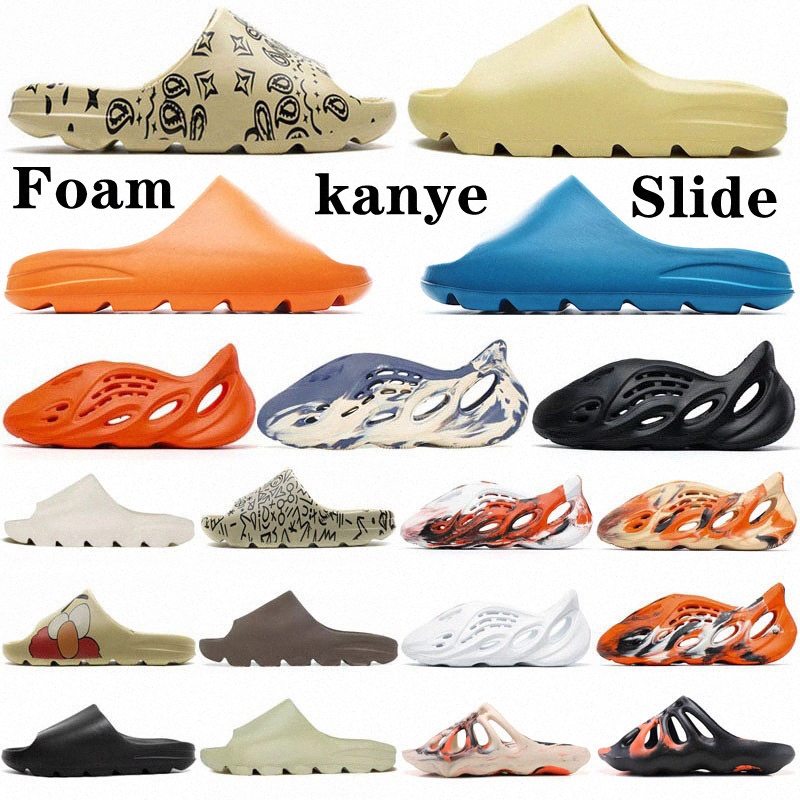 

Kanye Sandals Slides Slippers bone Resin Desert Sand foam runner Ararat Rubber West fashion Summer season Brown Flat Men mens Women yeezys yezzy slide, I need look other product