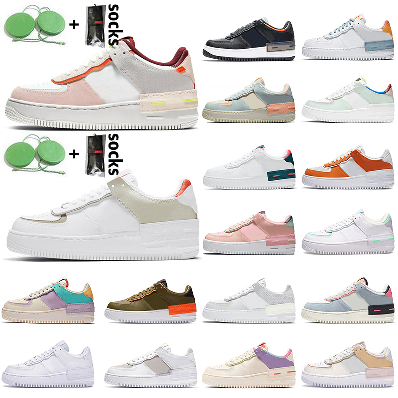 

2021 AirForces 1 Low One Casual Shoes Women Mens Shadow Platform Sneakers Size 36-45 Tropical Twist Triple White Black Mystic Navy Yellow Trainers, A5 36-40