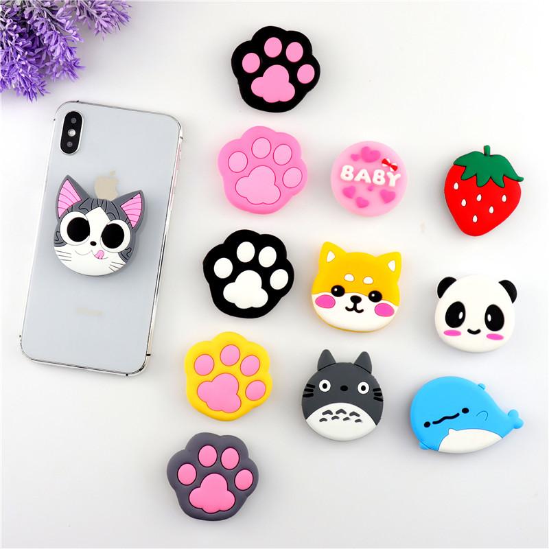 Cell Phone Mounts & Holders Cartoon Cute Cat Stand Holder Mobile Socket Accessories Expanding Girp-image-737221603