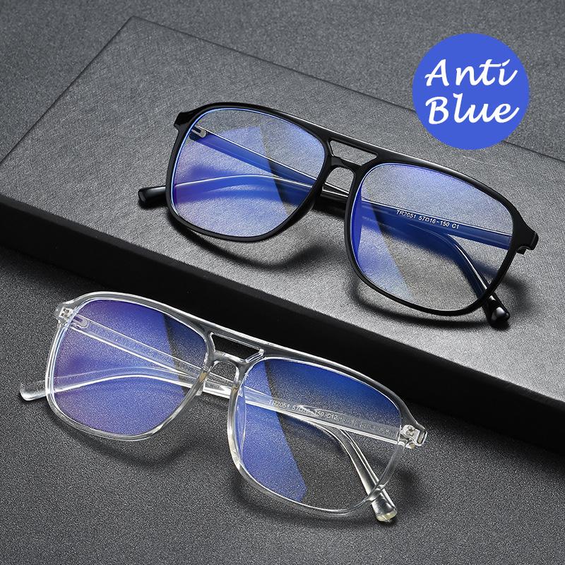 

Fashion Sunglasses Frames Kinlion Vintage Blue Light Glasses Frame Women Mens Eyewear Optical Retro Tr90 Square Eye Men Clear Gafas