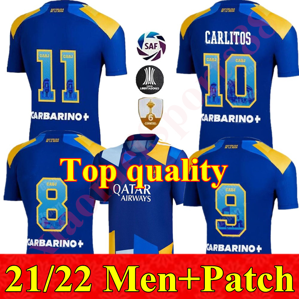 

21 22 Boca Juniors ALEXIS soccer jerseys MARADONA TEVEZ DE ROSSI 2021 2022 CARLITOS 3rd camiseta futbol football shirt, Men