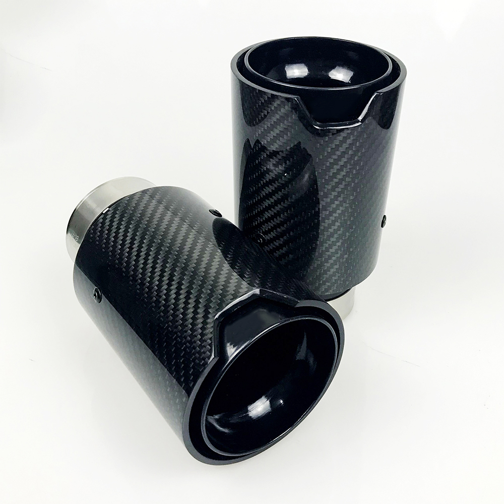 

1pcs Universal M LOGO Carbon Fiber Exhaust pipes tips For BMW f20 f32 f34 f22