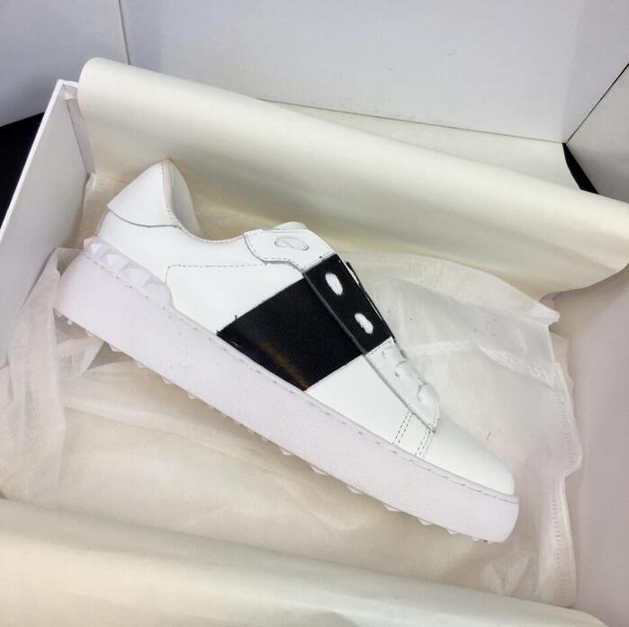 

2021 wholesale men women designer sneakers open shoes with top quality 9 colors original box Trainers size 35-48 for sale, Color 5