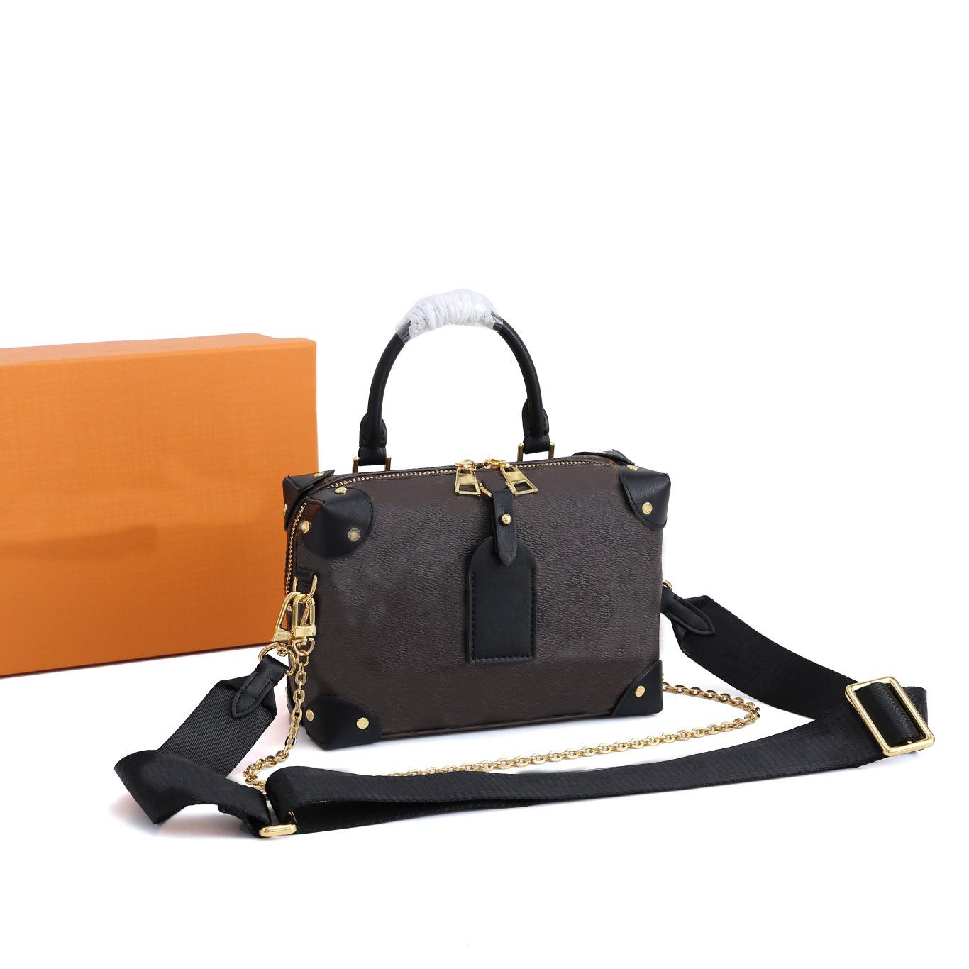 

Shoulder Bags Designer Handbags genuine leather material Handbag high quality lady sweet unique messenger ladies gift, Box