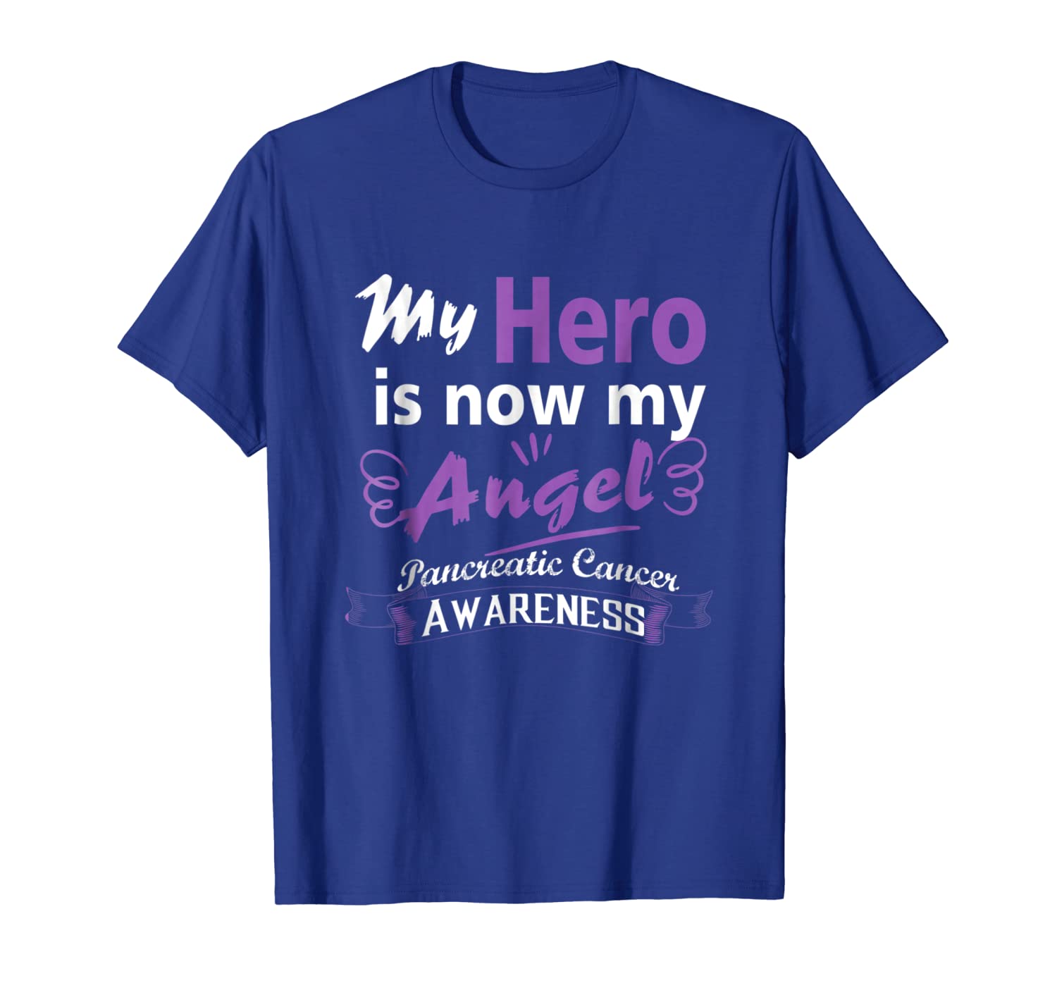 

pancreatic cancer awareness t-shirt hope my hero gifts shirt, White;black