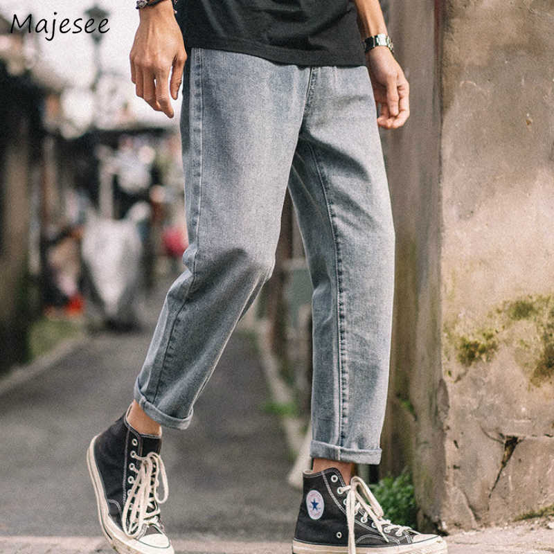 

Men Jeans Solid Holes Plus Size 3XL Chic Simple Couples Oversize High Quality Streetwear Mens Denim Trousers All-match Vintage X0621, Cb135