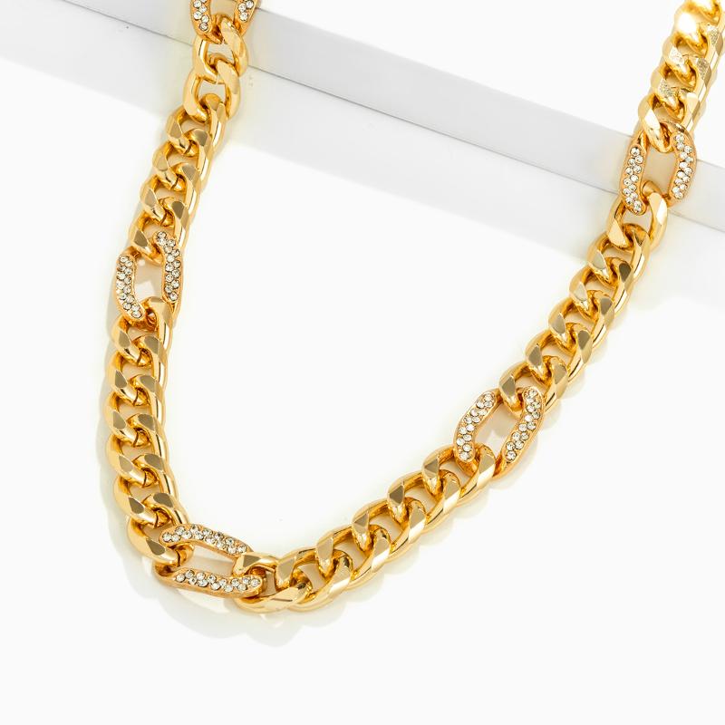 

Pendant Necklaces KunJoe 2021 Personality Fashion Hip Hop Punk Cuban Chain Choker Necklace For Men Women Chunky Thick Link Collar Jewelry