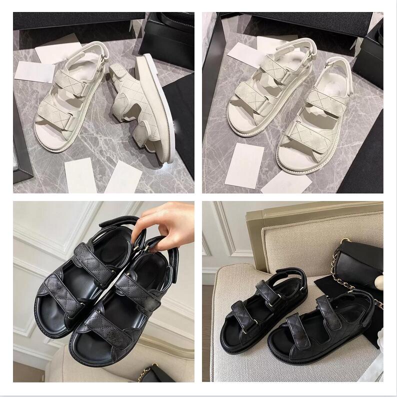 

summer flat bottom leather sandals with front back straps multi functional leisure lattice hook and loop women's shoes narrow band Velcro stylist 34-42, Black