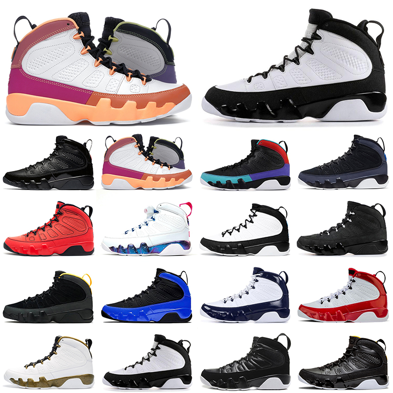 

Jumpman 9 9s Men Basketball Shoes Bred Change The World Anthracite Citrus University Gold Blue UNC Mens Trainers Sports Sneakers Dropshipping, Racer blue
