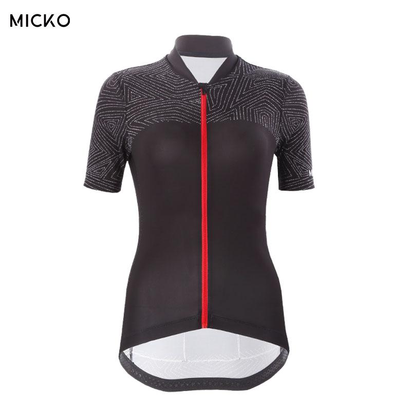 

Women's Cycling Jersey High Quality MITI Fabric YKK Zipper Racing Jackets, Black;red