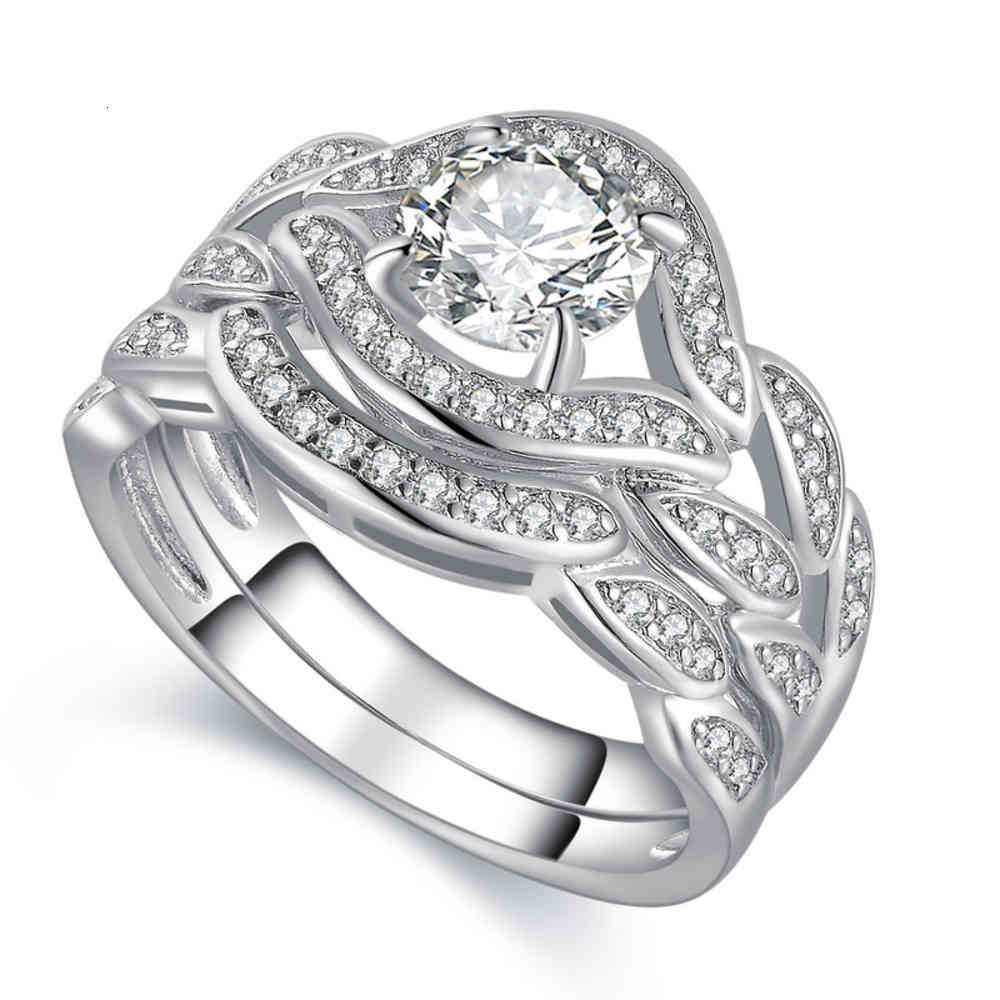 

ring 2017 New Arrilval Hot Fashion Jewelry 10KT White Gold Filled Topaz CZ Gemstones Engagement Wedding Bridal Ring Set Size 5-11, Silver