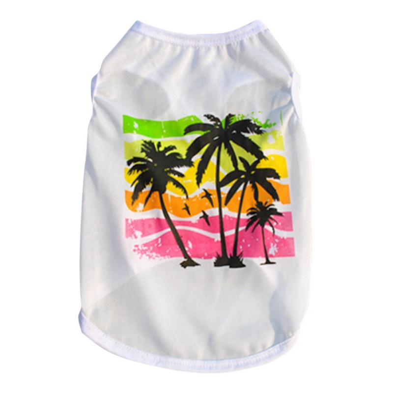 

White Dog Clothes For Small Dogs Summer Pets Tshirt Puppy Pet Cat Vest Cotton T Shirt Pug Apparel Costumes