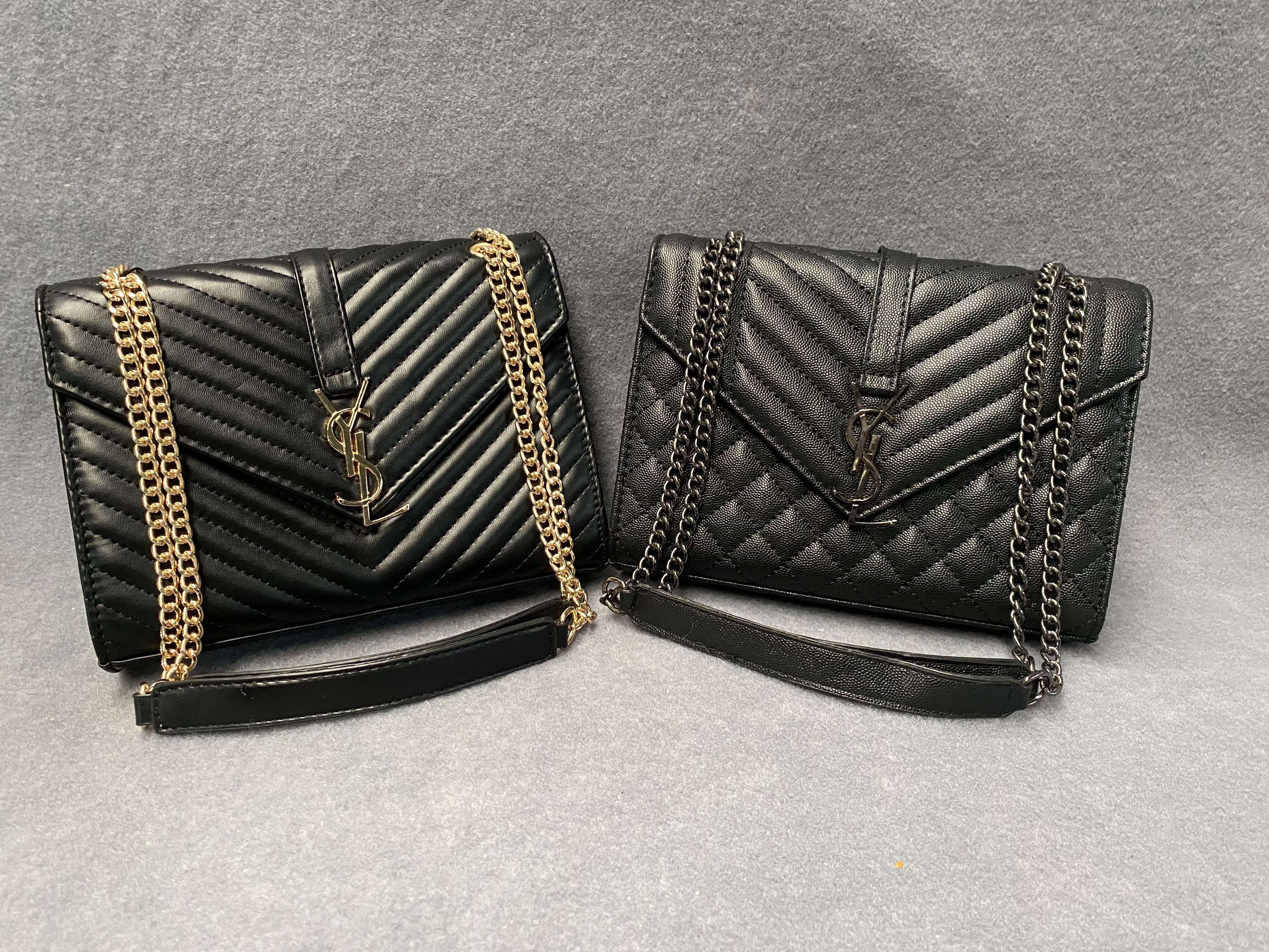 

YSL Designer Bag Fashion Ladies High Quality Pu Leather Classic Handbag Womens Messenger Bags Female Handbags, Gold