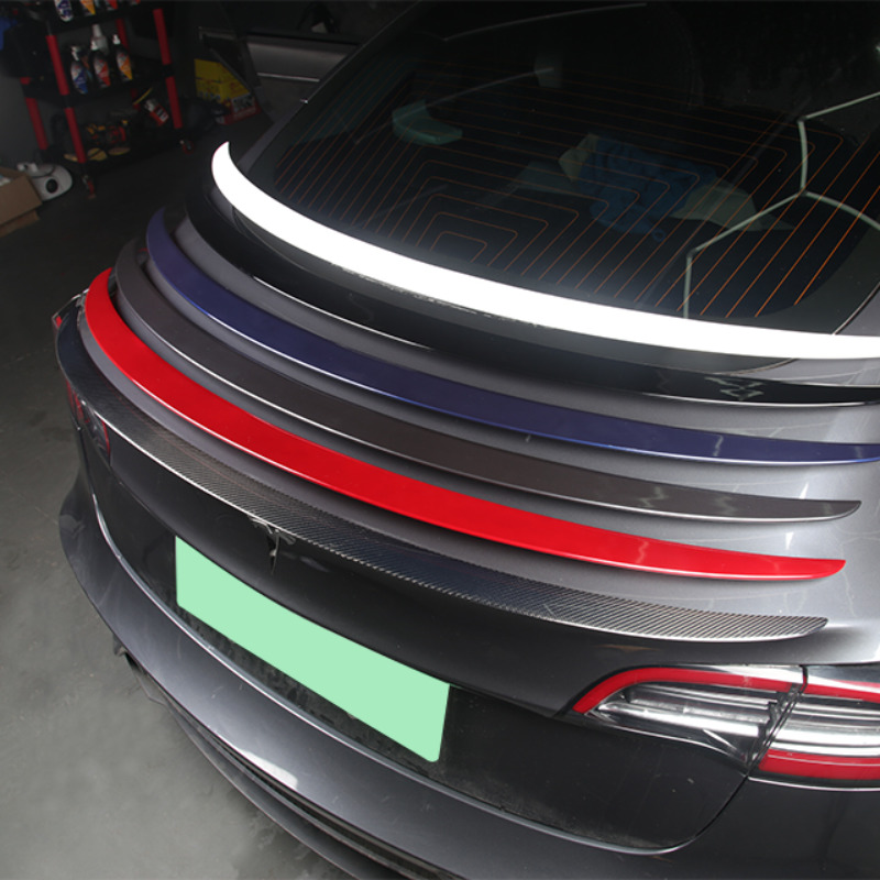

Carbon Fiber Spoiler For Tesla Model 3 2021 Rear Trunk Lip ABS Tail Wing Model3 Car Styling Back Boot Decoration Performance