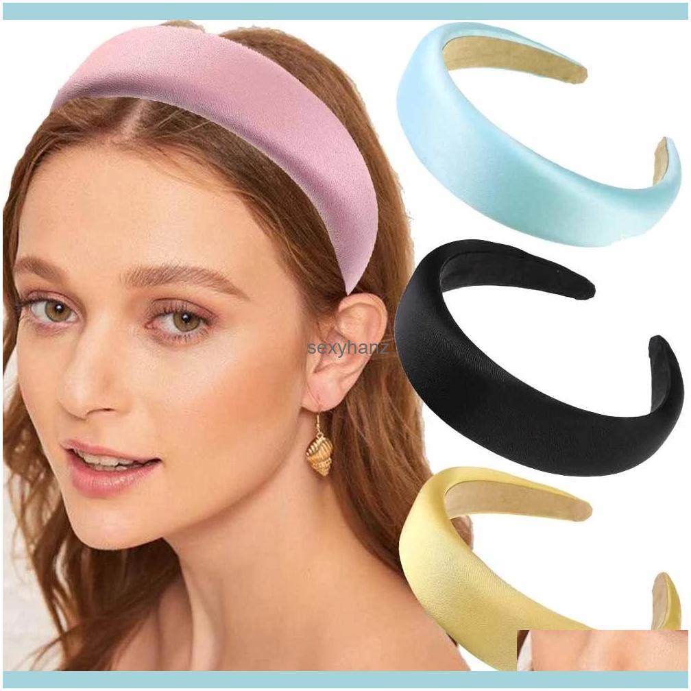 

Jewelry Solid Color Headbands Hairbands Girls Fashion Wide Hoop Bezel Headwear Retro Sponge Women Hair Aessories Drop Delivery 2021 Nhrec