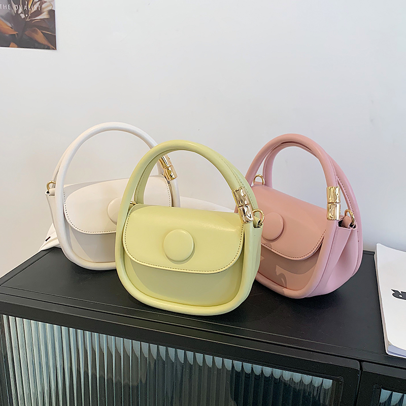 

Crossbody Bags Designer Mini PU Leather for Women 2021 Simple Fashion Shoulder Tote Lady Handbags and Purses, Pink