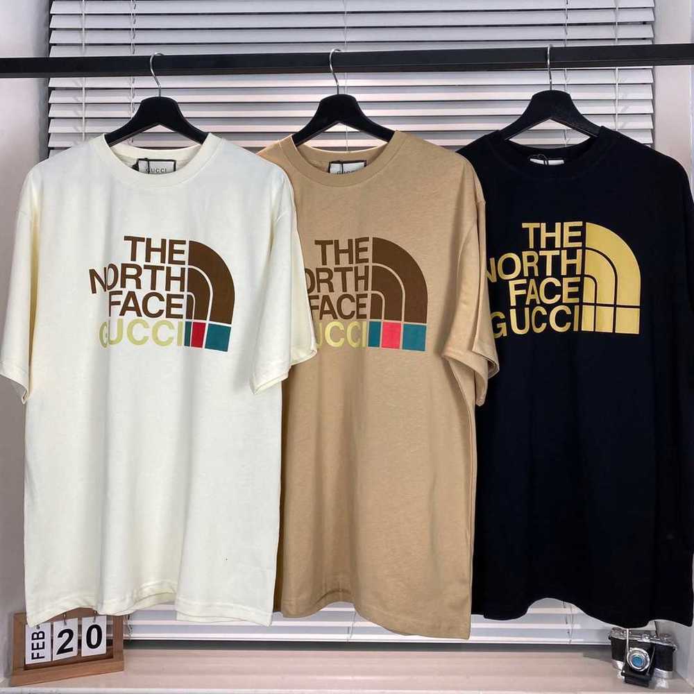 

G family co branded mid long Beige t Shh female star same letter printed short sleeve top fashion spring summer 2021, White