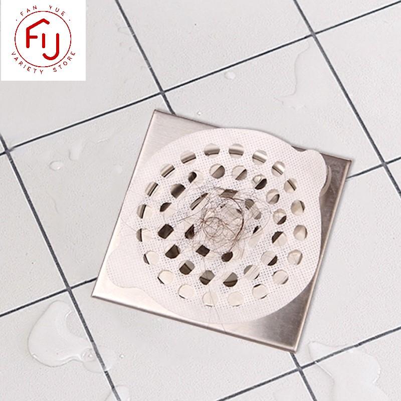 

Other Bath & Toilet Supplies 15/12Pcs Disposable Bathroom Sewer Outfall Sink Drain Hair Stopper Filter Catcher Sticker Kitchen AntiBlocking