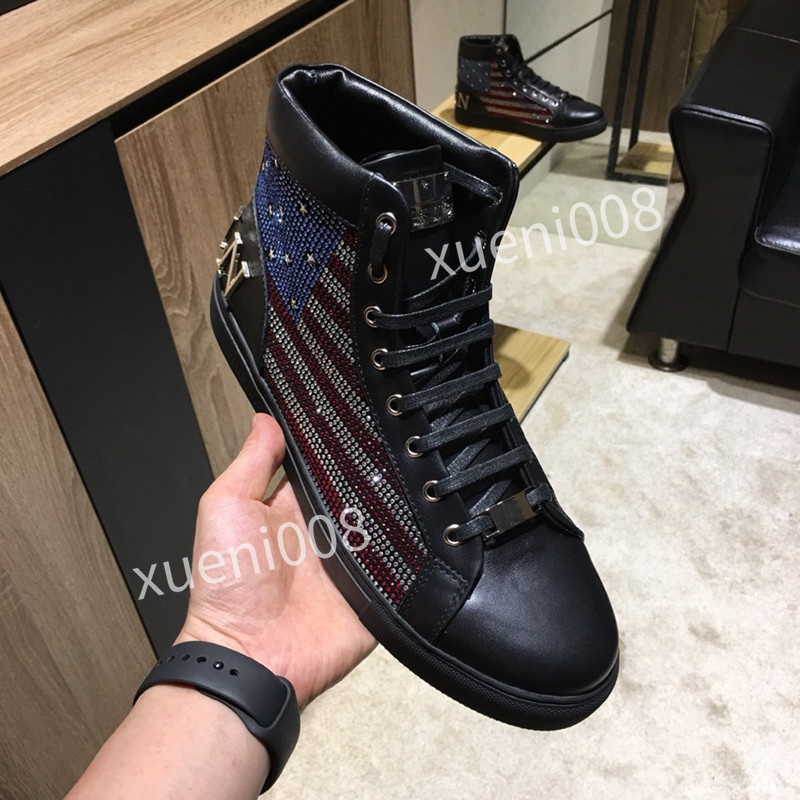 

Top Quality Mens Womens Casual Shoes Fashion White Leather Flat Outdoors Daily Dress cy190801, Choose the color