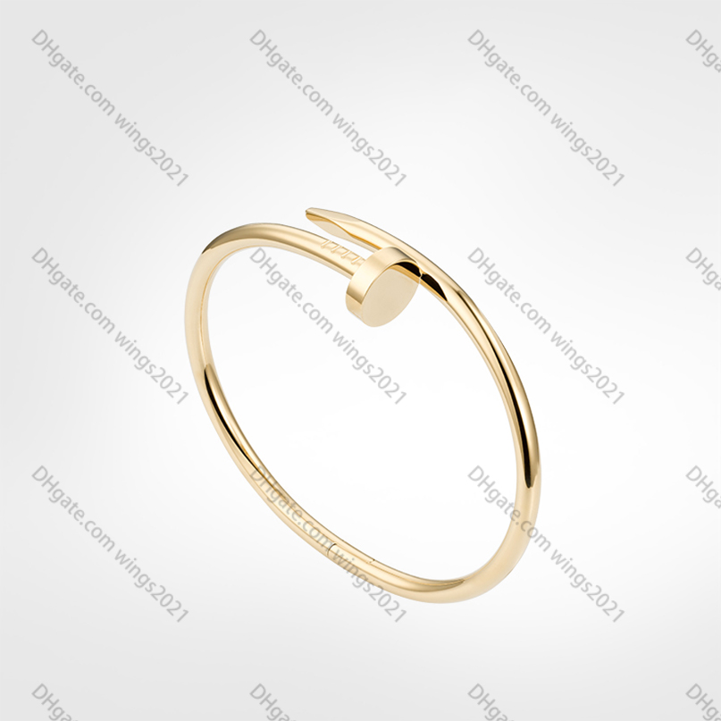 

Classic Nail Bracelet mens Bracelets 2020 designer Bangle luxury jewelry women Titanium steel Alloy Gold-Plated Craft Gold Silver Rose Never fade Not allergic