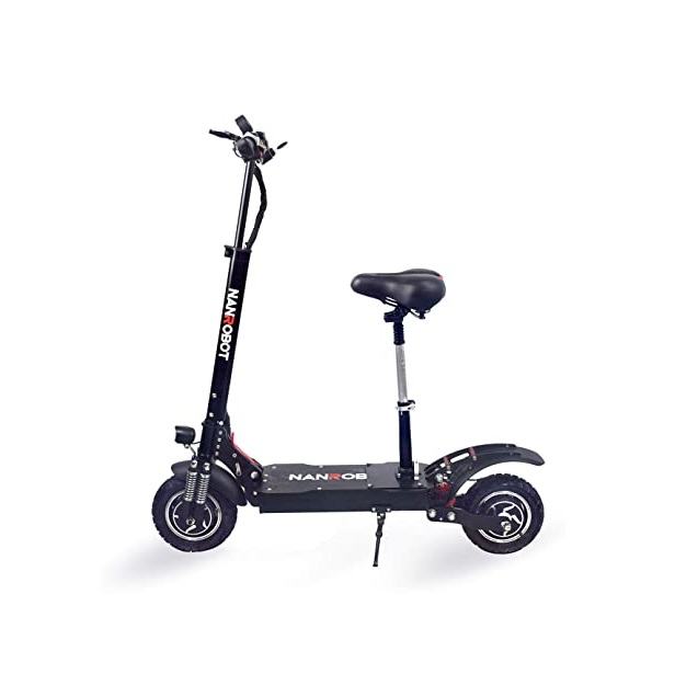 

NANROBOT D4+ Electric Scooter With Seat 2000W Motor 10" Off-Road Tires Up to 45 Mile & 40 MPH, Foldable Adult Electric Scooter for Comm