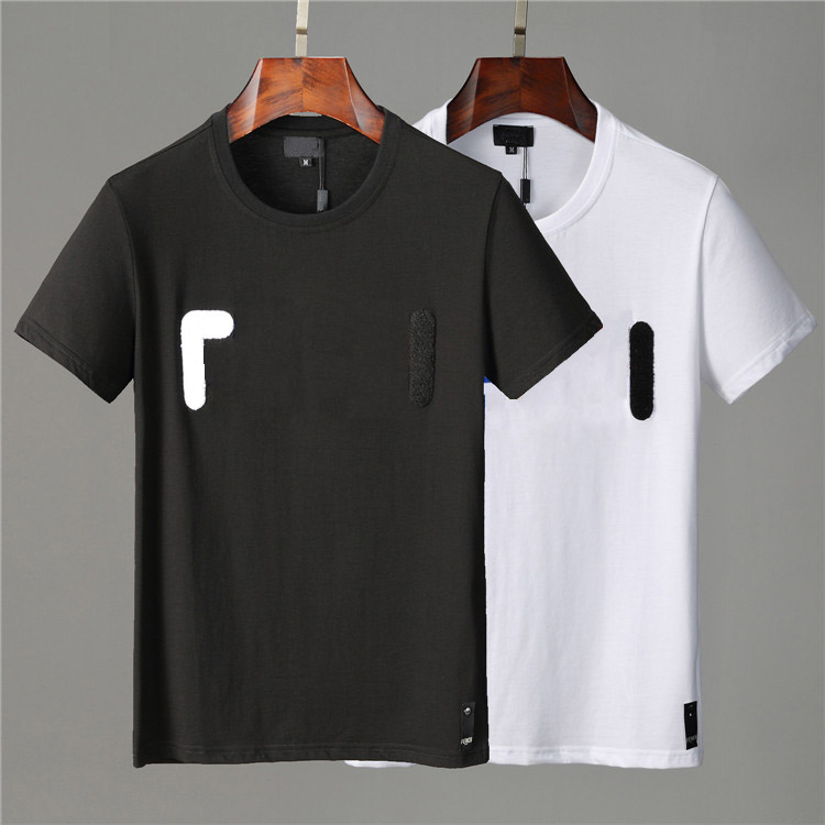 

21ss Fashion men casual Mens Designer T Shirt Man Street Shorts Sleeve Clothing TshirtsSize M-3XL, White;black