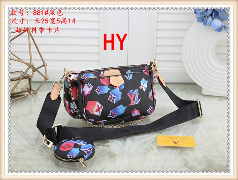 

Fashion Crossbody Shoulder HandBag Women Purse Messenger Bags Wallet Tote Clutch LV Louis Bag Vitton YSL 3-881, Red;black