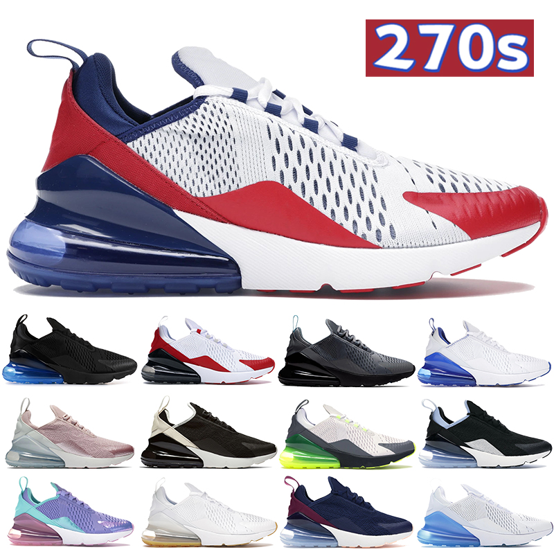 

270s Men Women running shoes USA white royal gum cool grey blue fury tea berry Mens Sneakers trainers US 5.5-11, Bubble wrap packaging