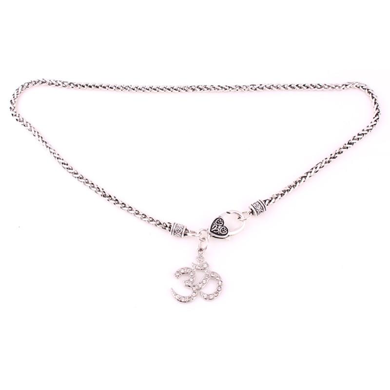 Pendant Necklaces Unisex Necklace Buddhism Mandala Buddhist Buddha AUM Yoga Chakra Pattern Wheat Link Chain Drop Yogi OHM-image-706609512