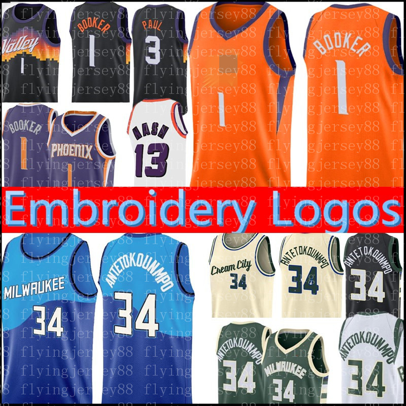

Mens Giannis 34 Antetokounmpo Jersey Devin 1 Booker Chris 3 Paul Basketball Jerseys Retro Mesh Steve 13 Nash Jersey S