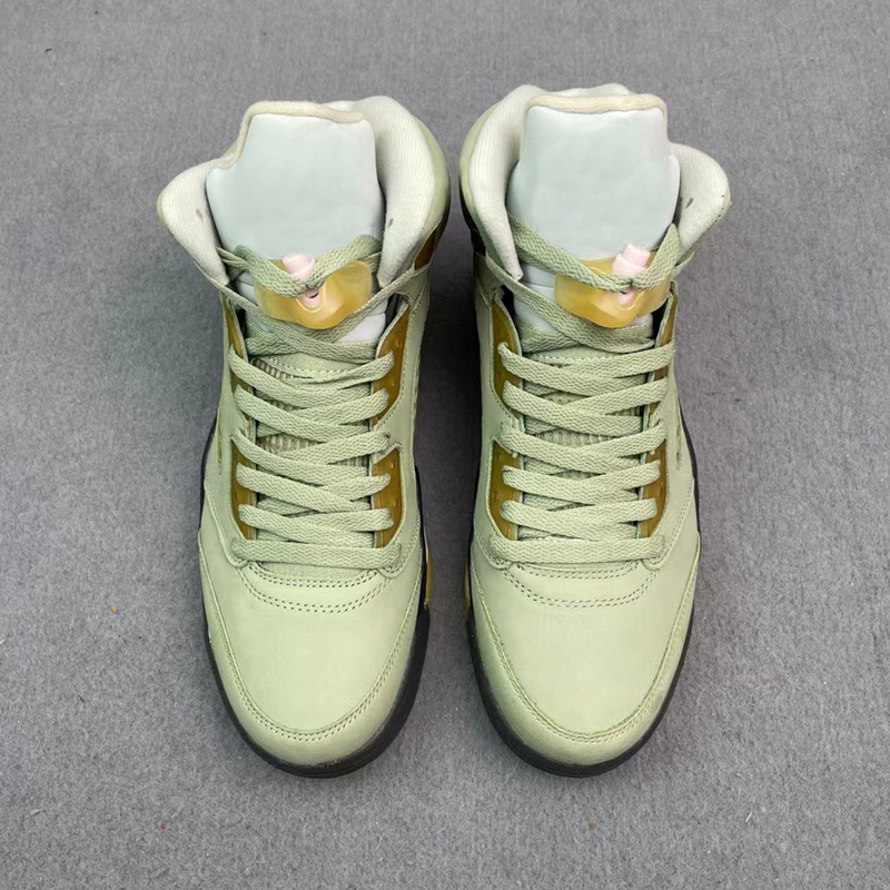 

Genuine designer shoes basketball Shoes J5s green Cherry blossoms outdoor sports training running sneakers DC7501-300 size 7.5-13, Customize