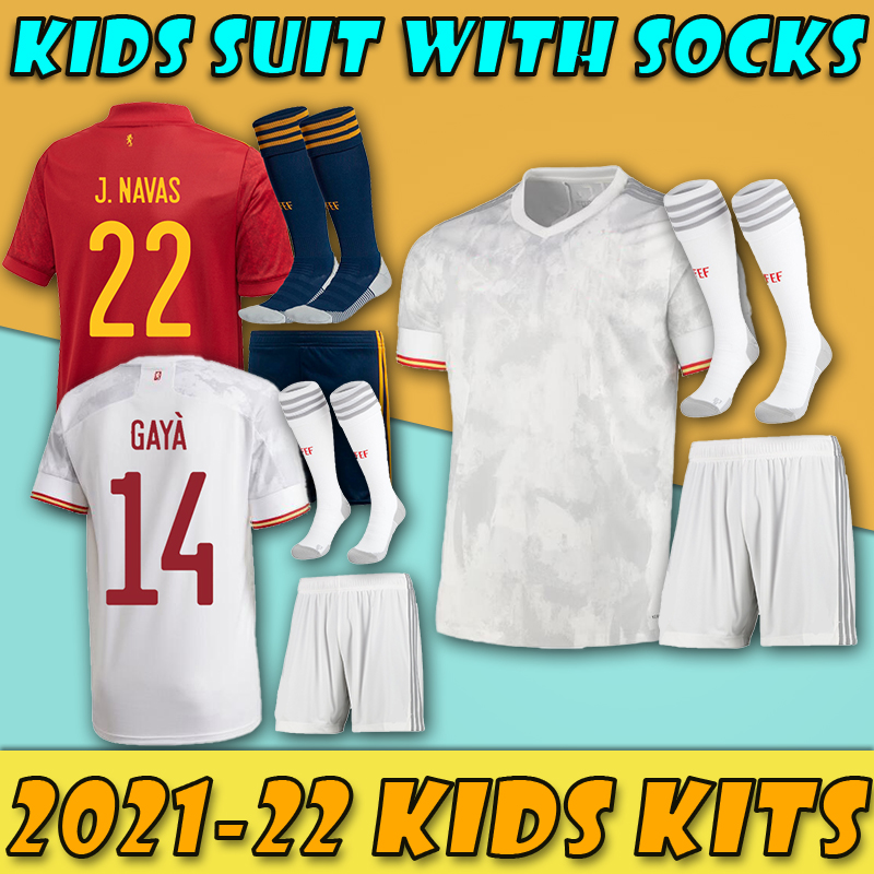 

Euro 2021 spain kids + socks soccer jersey 21 22 camiseta de fútbol SERGIO A.INIESTA koke ASENSIO ramos SILVA isco European cup football, Gradient
